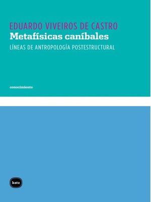 cover image of Metafísicas caníbales